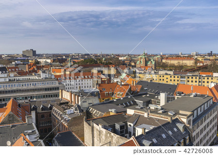 Copenhagen aerial view city skyline, Denmark 42726008