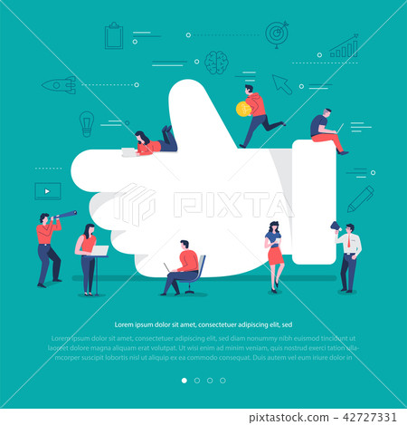 Social network teamwork 42727331