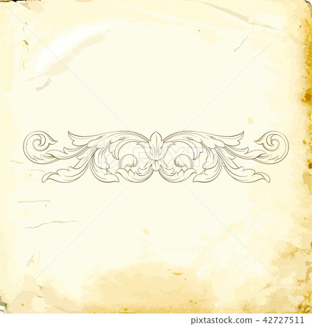 Vector baroque of vintage elements for design. Vector baroque of vintage elements for design. 42727511