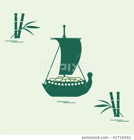 Japanese treasure ship - traditional talismans and Japanese treasure ship - traditional talismans and 42728482