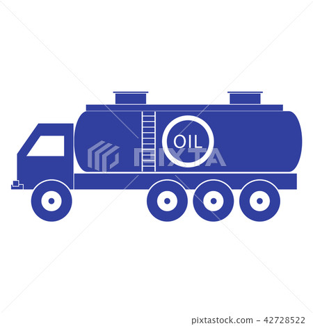 Stylized icon of the oil tanker/fuel tanker 42728522