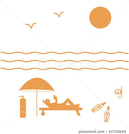 Nice picture on holiday by the sea Nice picture on holiday by the sea 42728689