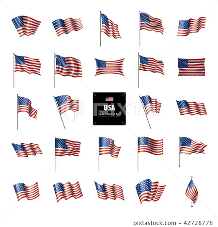 USA Flag isolated 42728778