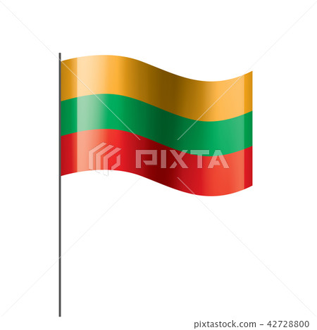 Lithuania flag, vector illustration 42728800
