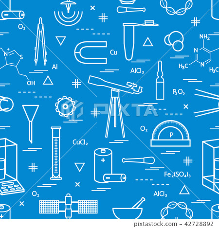 Seamless pattern with variety scientific, 42728892