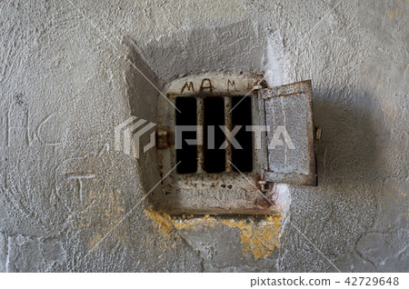 Ward Window at Old Abandoned Prison 42729648