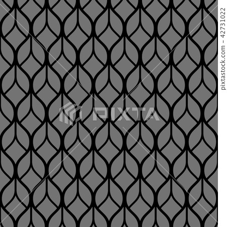 The geometric pattern with wavy lines. Seamless  42731022
