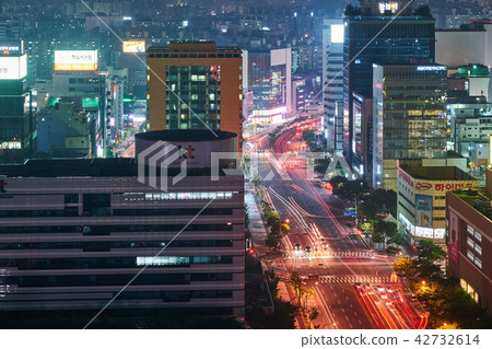 大田政府部部門交叉夜景 42732614