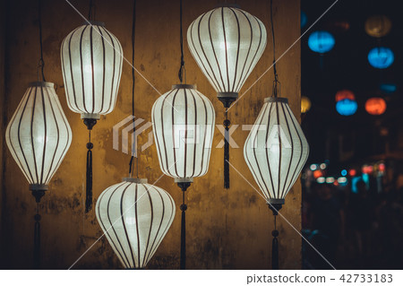 Colorful silk lanterns in Hoi An old town 42733183
