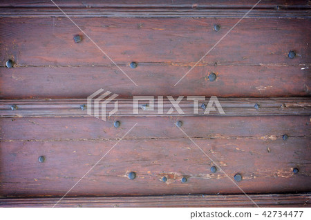 The old  texture painted wooden boards 42734477
