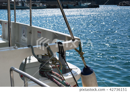 Pleasure boat and port 42736151