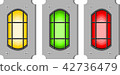 vector of three lamp yellow green red 42736479