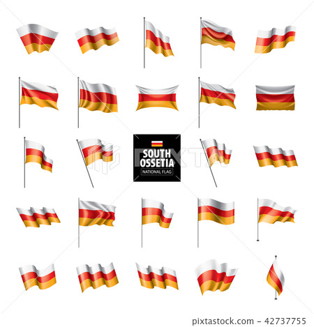 South Ossetia flag, vector illustration South Ossetia flag, vector illustration 42737755