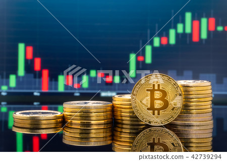 Bitcoin and cryptocurrency investing concept. Bitcoin and cryptocurrency investing concept. 42739294