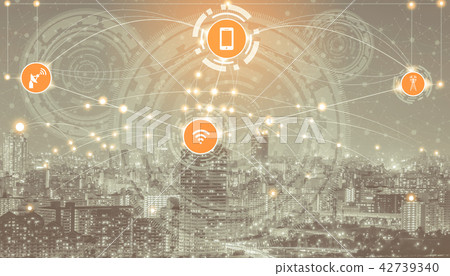 Smart city and wireless communication network. Smart city and wireless communication network. 42739340