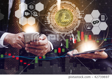 Litcoin LTC and Cryptocurrency Trading Concept Litcoin LTC and Cryptocurrency Trading Concept 42739697