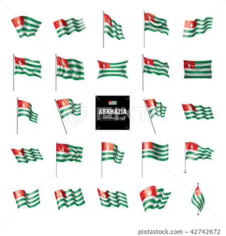 Abkhazia flag, vector illustration 42742672