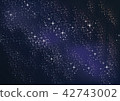 Beautiful night sky (night sky and star background illustration) 42743002