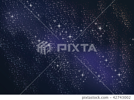 Beautiful night sky (night sky and star background illustration) 42743002
