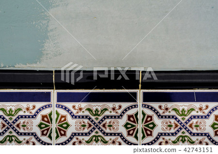 Traditional ornamental Spanish decorative tiles Traditional ornamental Spanish decorative tiles 42743151