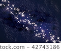 Beautiful Night Sky and the Milky Way (Twinkle Background Night Sky and Star Background Illustration) 42743186