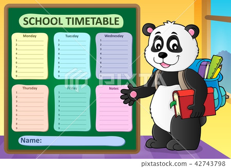 Weekly school timetable template 6 Weekly school timetable template 6 42743798