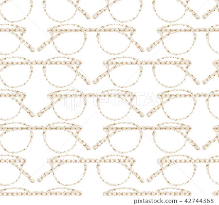 Glasses vector with Japanese pattern. Glasses vector with Japanese pattern. 42744368