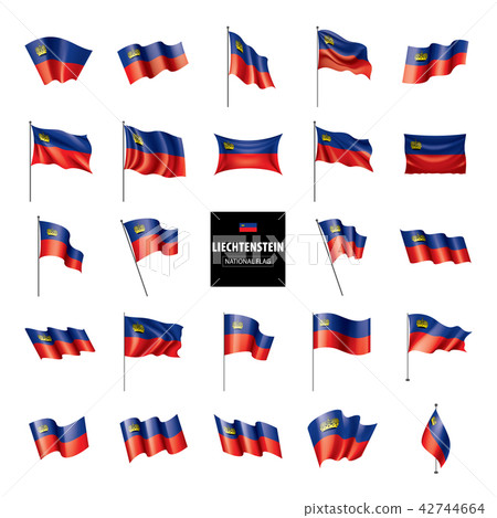 liechtenstein flag, vector illustration liechtenstein flag, vector illustration 42744664