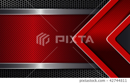 Geometric texture background with red frame and arrow. Geometric texture background with red frame and arrow. 42744811