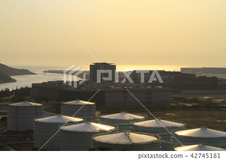 the tanks of refueling complex in hk airport 42745181