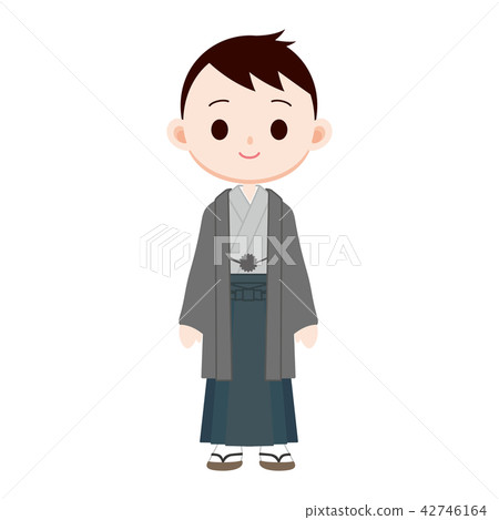 在hakama·haori的男性和服 42746164