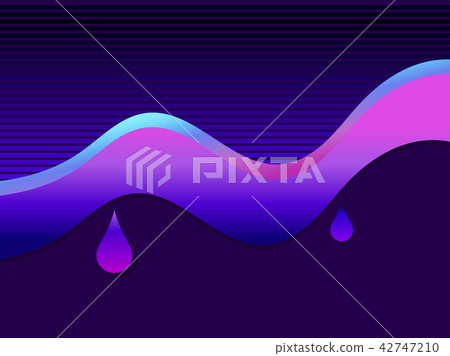 Liquid wave violet color. Modern trend background - Stock Illustration ...