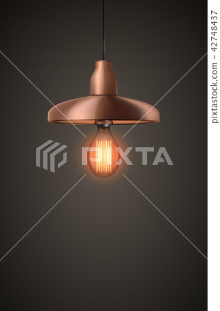 Decorative edison light bulb with chandelier 42748437