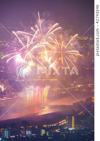 Nagara River National firework display (photographed from Yuzigamine peak Ximen) 42748846