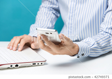 Keyboard, Hand, Business, Smartphone Keyboard, Hand, Business, Smartphone 42749371
