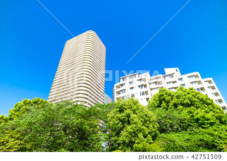 Urban landscape with apartment 42751509