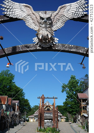 Ainu Kotan at the shore of Akan 42751523