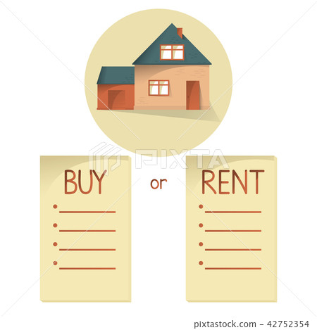 Comparing buy and rent house, list with bullets Comparing buy and rent house, list with bullets 42752354