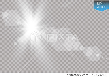 Vector transparent sunlight special lens flare light effect. Sun flash with rays and spotlight Vector transparent sunlight special lens flare light effect. Sun flash with rays and spotlight 42753262