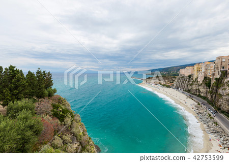 Tropea town and beach Tropea town and beach 42753599