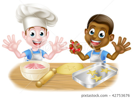 Cartoon Boys Baking Cartoon Boys Baking 42753676