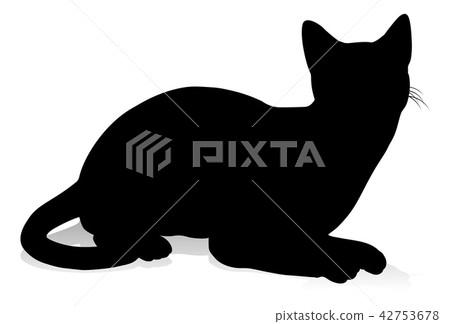 Silhouette Cat Pet Animal Silhouette Cat Pet Animal 42753678