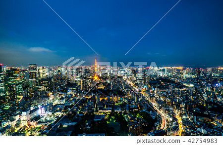 Tokyo Tower, skyline, japan, sky, city, night view 42754983
