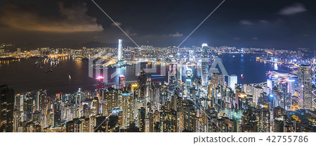 Hong Kong Skyline, view from the peak 42755786