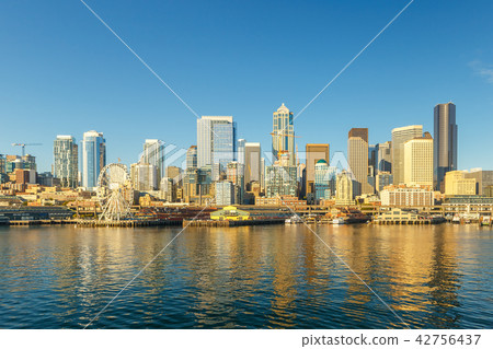 Seattle skyline and waterfront view 42756437