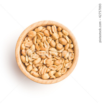 Salted roasted peanuts. Salted roasted peanuts. 42757093