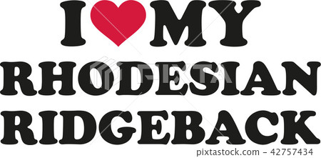 dog_rhodesian_ridgeback_i_love_my.eps 42757434