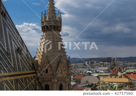 St. Stephen's Cathedral - View from the North Tower - (Austria - Vienna) St. Stephen's Cathedral - View from the North Tower - (Austria - Vienna) 42757560