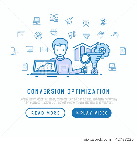 Conversion optimization concept - Stock Illustration [42758226] - PIXTA