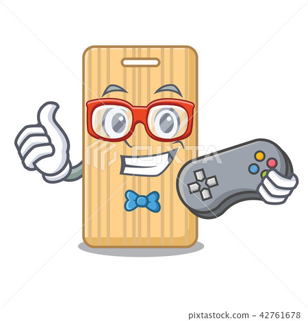 Fishing wooden cutting board mascot cartoon - Stock Illustration [42761677]  - PIXTA